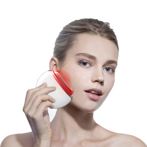 KKS anti aging facial lifting vibrating electric scraping photon led ems gua sha body hot compress vibration massager