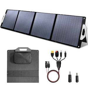 Warehouse IP65 Waterproof Portable Foldable 400W ETFE Flexible Solar Panels 100W-200W Mono Solar Panel Kit Portable Solar System