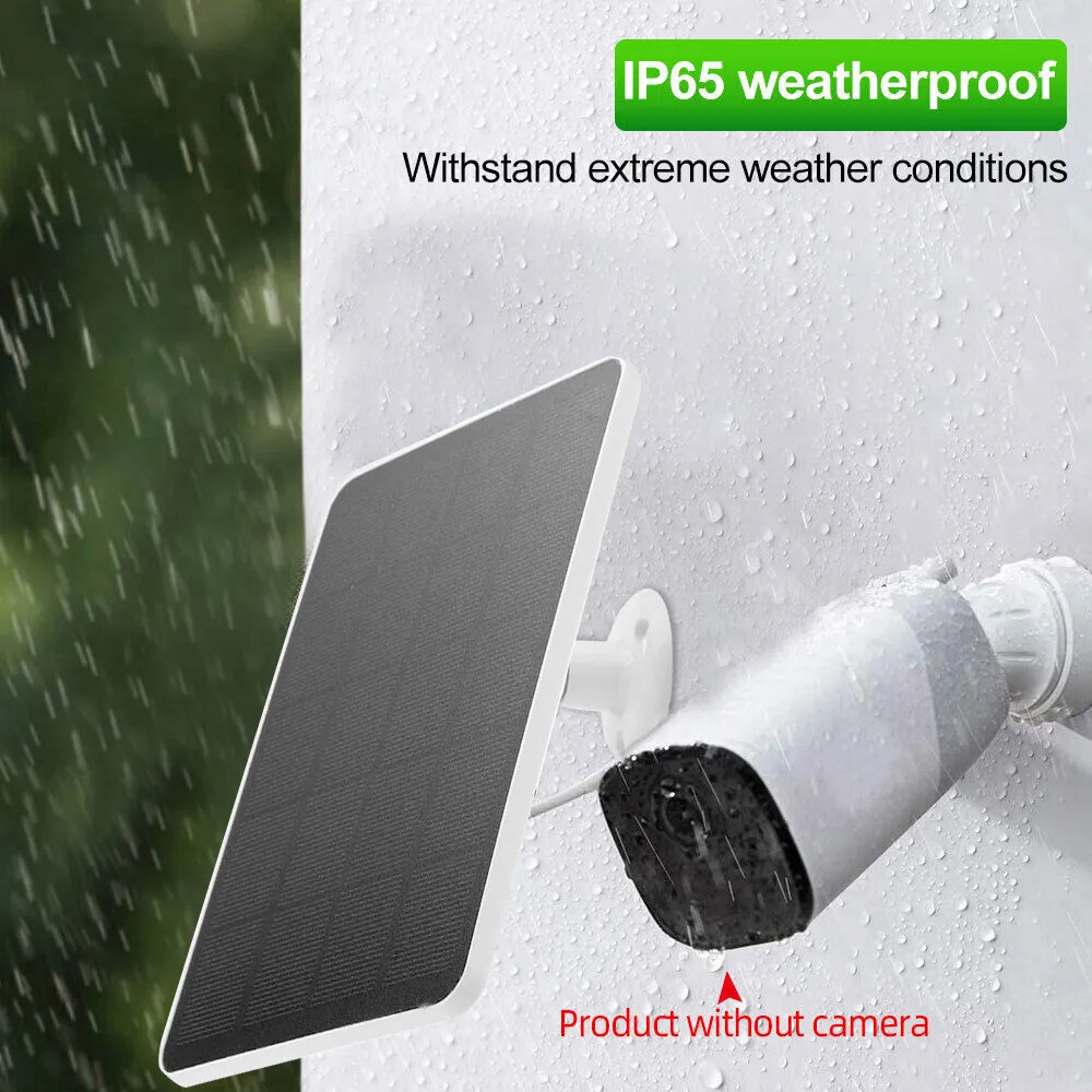 Newest Wireless Solar CCTV PTZ Camera 3W 6W Solar Panels 4MP WiFi Network 5 Years Warranty 2A 5V DC12V SolarLifePO4 Panel