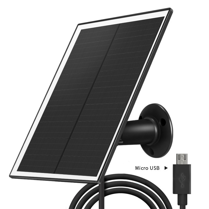 High Quality Mini 5W Portable Solar Panel Charr IP65 Waterproof Security Camera 6W USB Input Port Home Use Wireless Outdoor