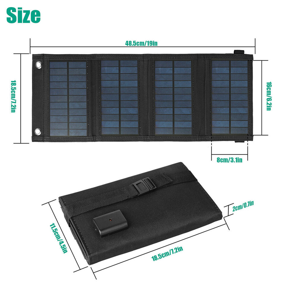 30W Portable Foldable Solar Charger Mobile Power Solar Panel For Cell Phone and Laptop Charging