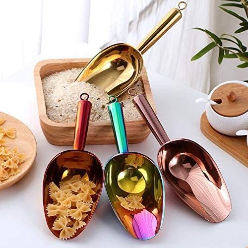 Stainless Steel Ice Scoops Ice Cube Tool Bar And Restaurant Multifunctional Food Spoon Ice Shovel