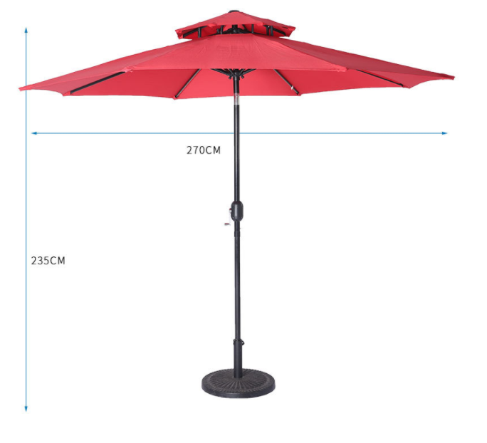 Customized patio umbrellas beach outdoor Advertising parasol beer garden sun umbrella bistro restaurant