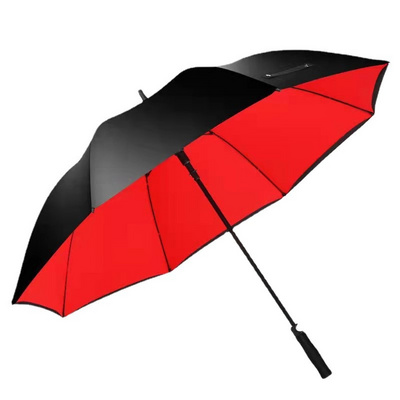 Wholesale Custom Logo Promotional  Windproof Cheap  Automatic Open Extra Large Double Canopy Vented Golf Umbrella