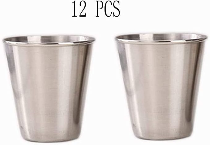 Unbreakable Custom Printed Metal Shot Glasses Cup Stainless Steel Small Shot Wine Shot Glass