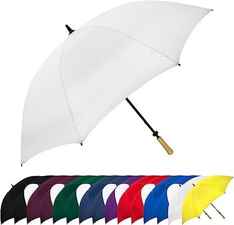 Double Layer Extra Large Golf Rain Umbrella Heavy Duty Big Long Auto Open Windproof Waterproof Stick Rain Umbrellas