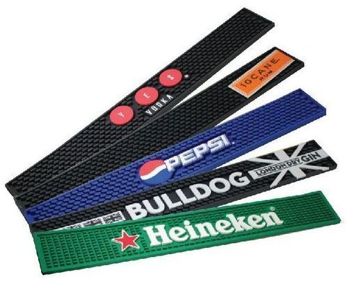 2024 Customized Logo Soft PVC Rubber Custom Bar Mat,Bar Runner Mat for Bar Using