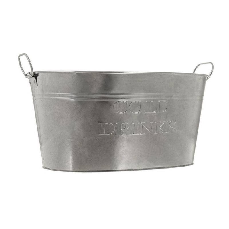 Metal Tin Wine Bucket Beer Ice Cooler Bucket Champagne Ice Bucket With Handle Beverage Tubs