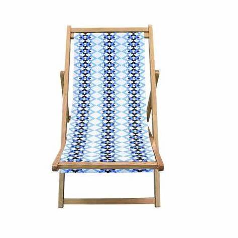 Wholesale Folding Wood Beach Chair  Custom Hardwood Portable Foldable Beach Chairs Deck Chairs With Custom Logo