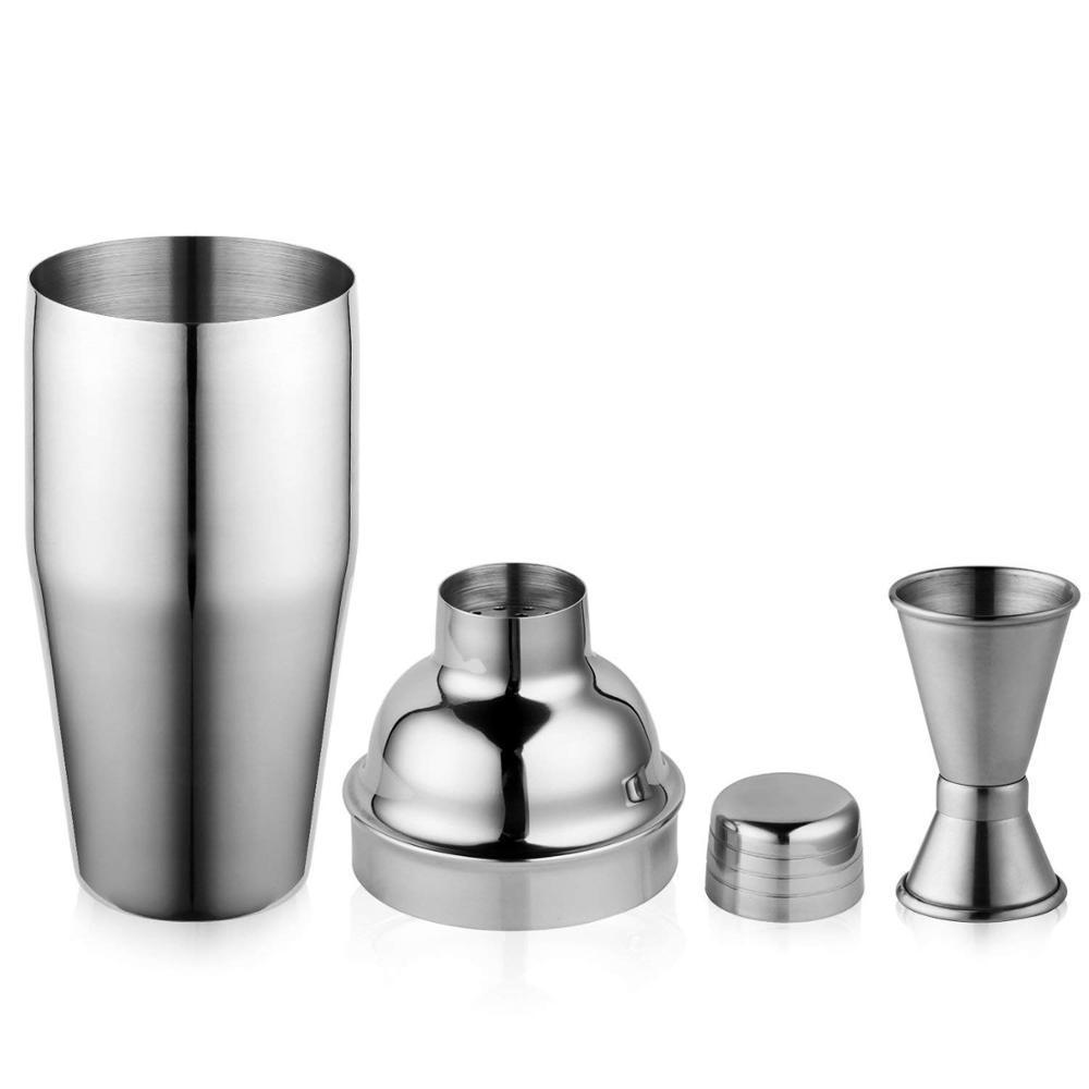 Stainless Steel Cocktail Shaker Home Bar Set Includes 24 OZ Martini Shaker