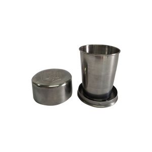 Wholesale Collapsible Stainless Steel Folding Cup