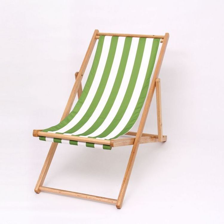 Wholesale Outdoor Beach Chairs for adults Folding Lightweight Wooden Lounge Chairs