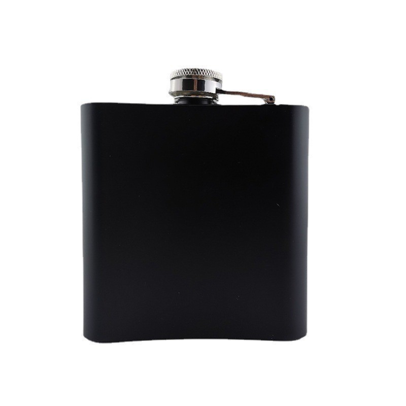 Wholesale metal 6oz Stainless Steel Leakproof Matte Hip Flask Portable Pocket Alcohol Wine Liquor Hip Flask Gift