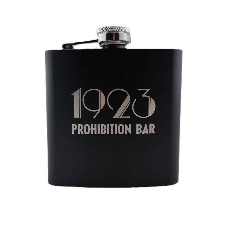 Wholesale metal 6oz Stainless Steel Leakproof Matte Hip Flask Portable Pocket Alcohol Wine Liquor Hip Flask Gift