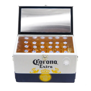 Custom logo 7L 15L 20L 30L 51L ice box cooler retro metal corona outdoor beer cooler box