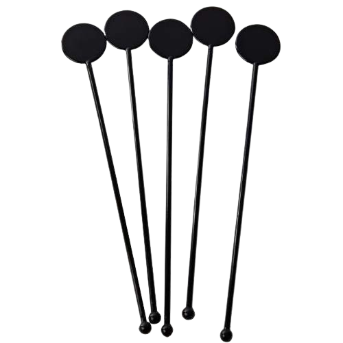 Logo Customized Stainless steel Metal Plastic Stirrer Wooden Gold Black Silver Copper 8Inch Cocktail Stirrer For Drink Promotion