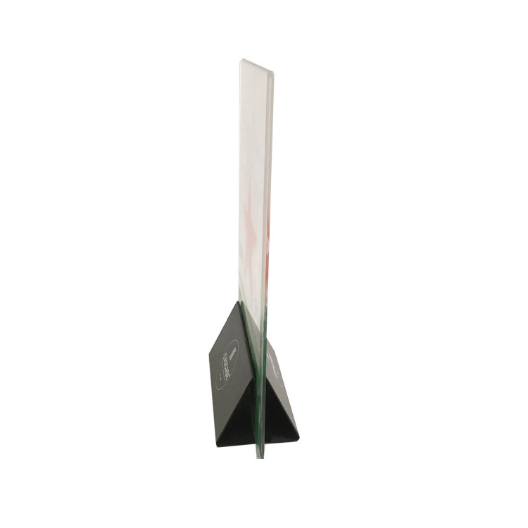 Bar Restaurant Table Menu Holder Metal Display Stand Stainless Steel Custom Menu Card Sign Holder