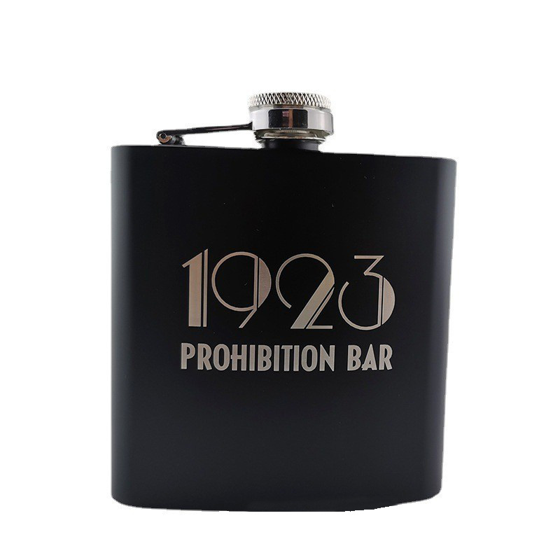 Wholesale metal 6oz Stainless Steel Leakproof Matte Hip Flask Portable Pocket Alcohol Wine Liquor Hip Flask Gift