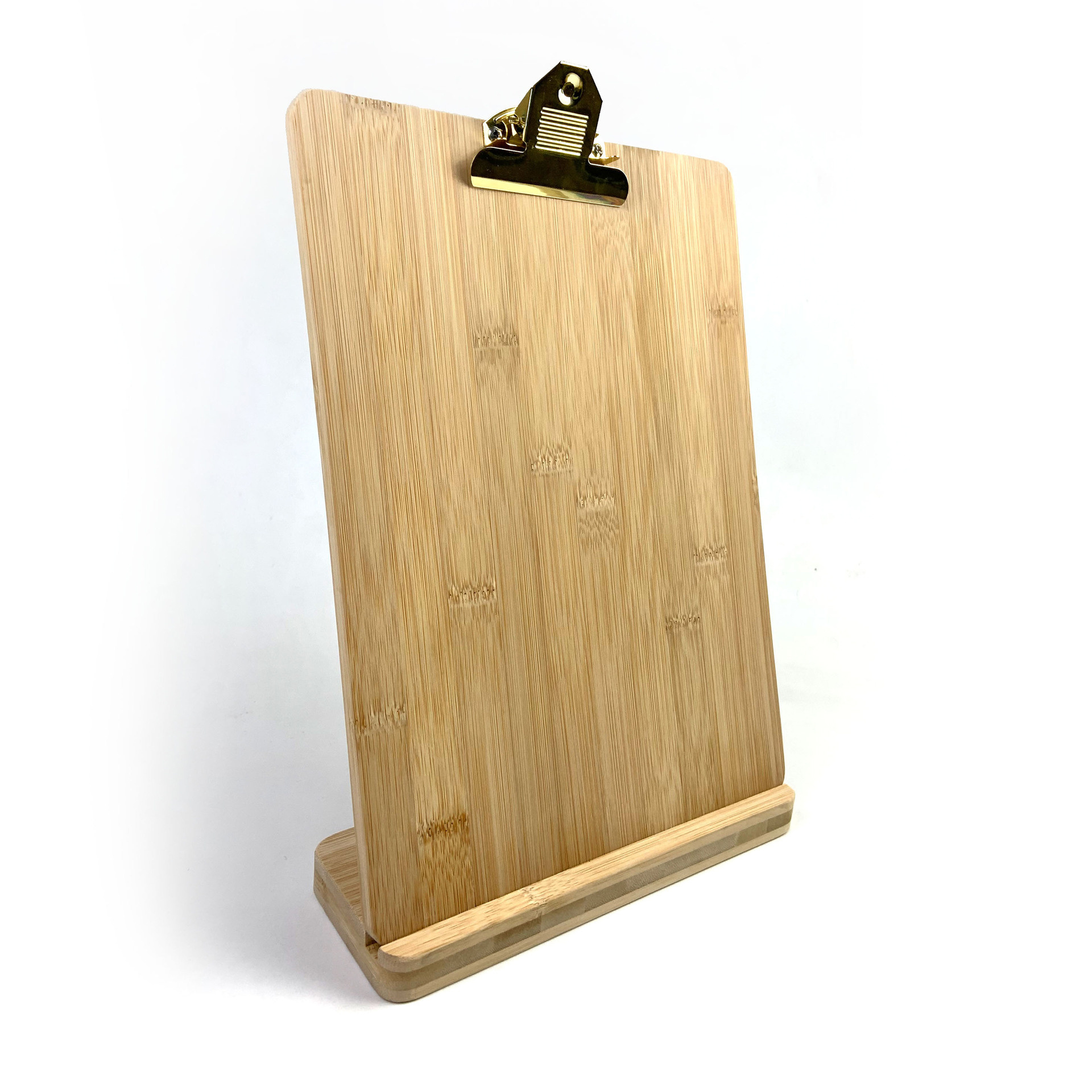 Customized a1 a2 a3 a4 a5 a6 Wooden Menu Holder Clipboard Tabletop Menu Stand Restaurant Wood Menu Holder Stand