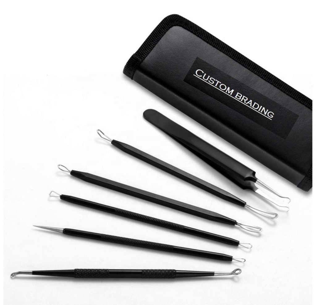 Blackhead Remover Pimple Popper Tool Kit Professional Stainless Pimples Comedone Extractor Removal Tool