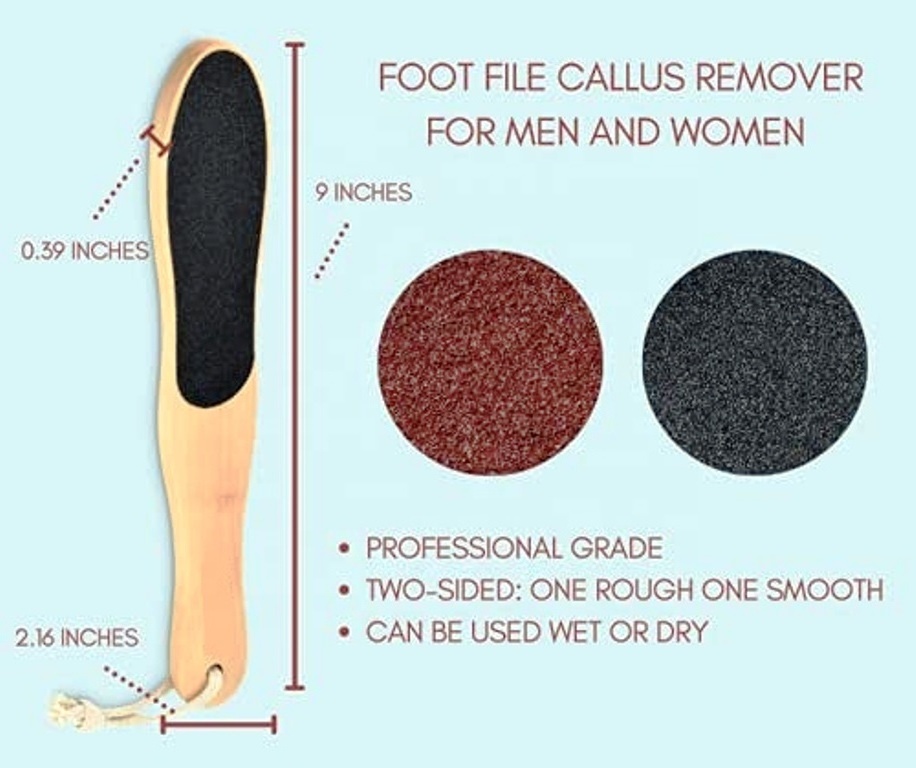 Foot File Callus Remover Foot Scrubber Pedicure Foot Rasp Removes Cracked Heels Dead Skin Corn Hard Skin Feet Scraper by KKZ