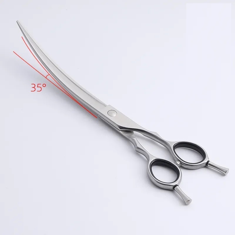 Curved professional hair Thinning Scissors japan steel dog pet grooming scissors shears Factory Direct Low MOQ Durable