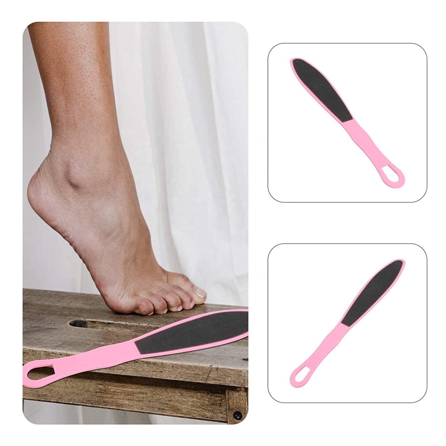 Professional Pedicure Foot File Disposable Plastic Foot File Pedicure Rasp Double Sided Sanding Hard Dead Skin Callus Remover