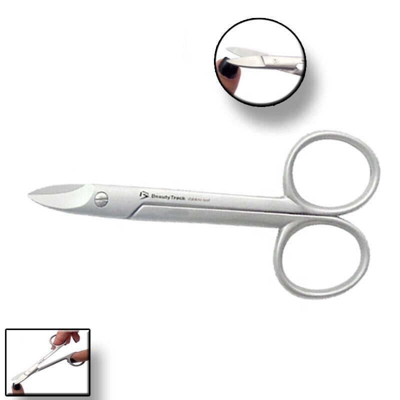 Toenail Scissors Foot Nails stainless steel Cuticle Shears Tools Nail Nippers Pedicure Nailcare Tool for Home Spa and Salon