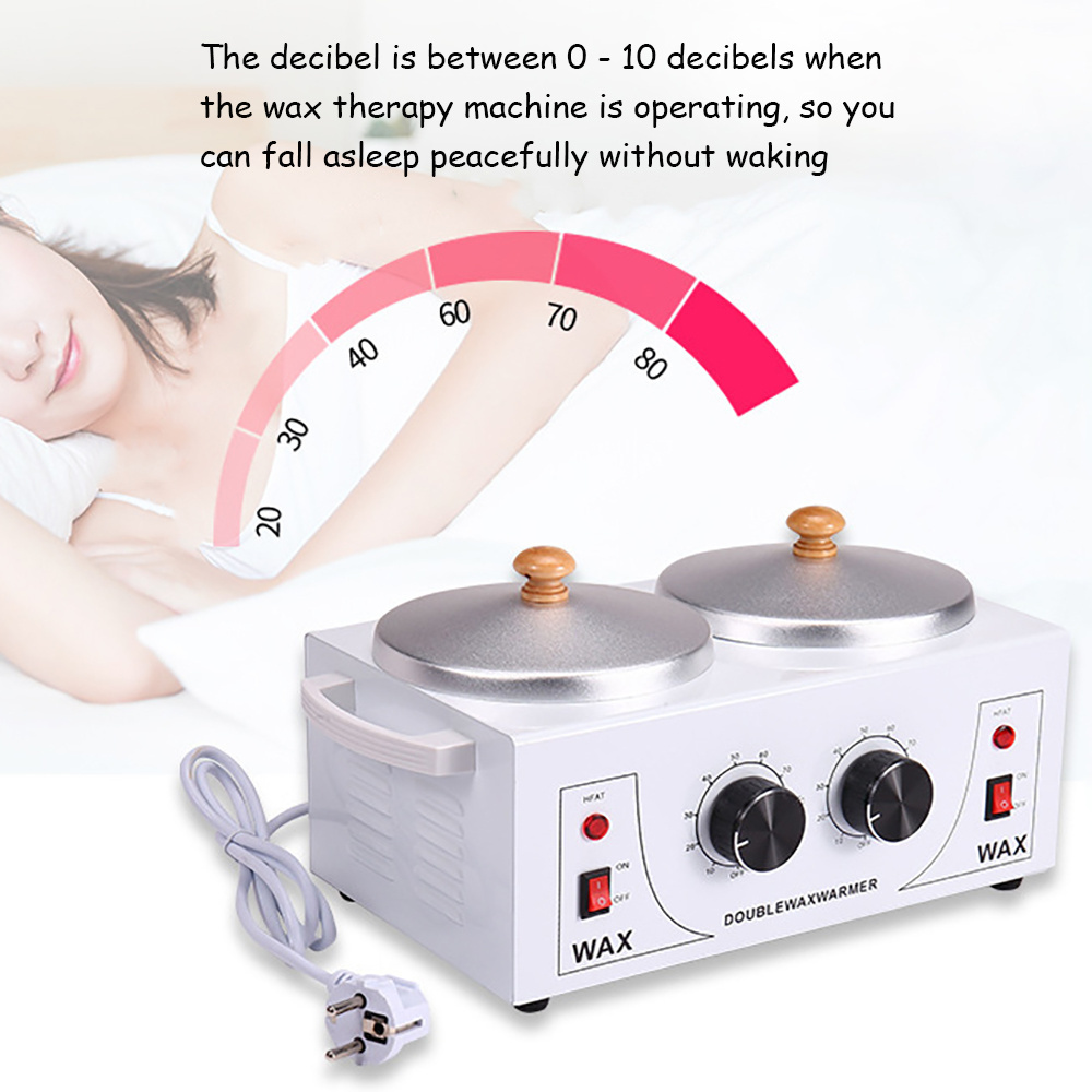 Factory price  Wax Warmers Customized Wax Machine double pot  Design Depilatory Wax Heater For Beauty Salon