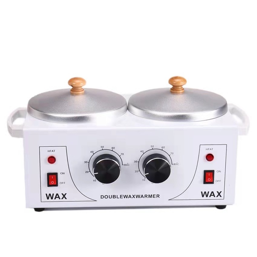 Factory price  Wax Warmers Customized Wax Machine double pot  Design Depilatory Wax Heater For Beauty Salon