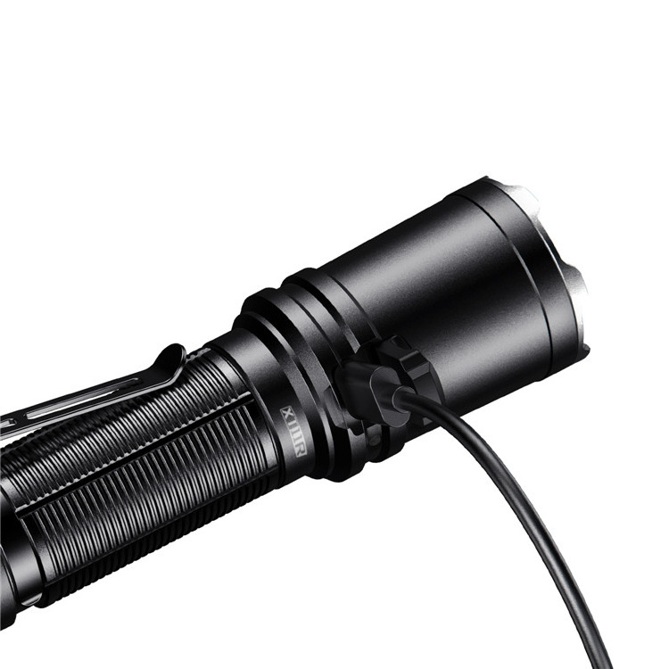 1300 Lumens  Maximum Beam Distance Rechargeable Large Battery Flashlight