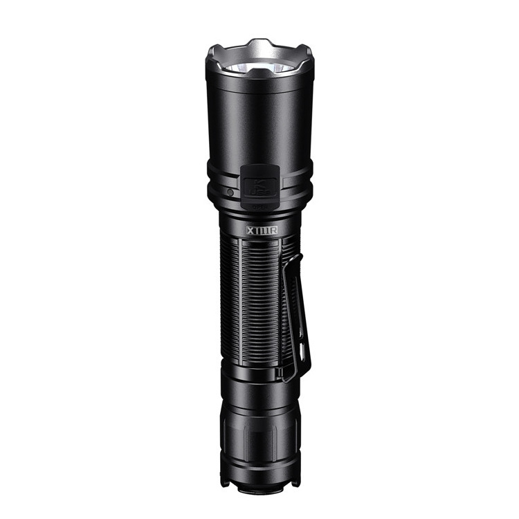 1300 Lumens  Maximum Beam Distance Rechargeable Large Battery Flashlight