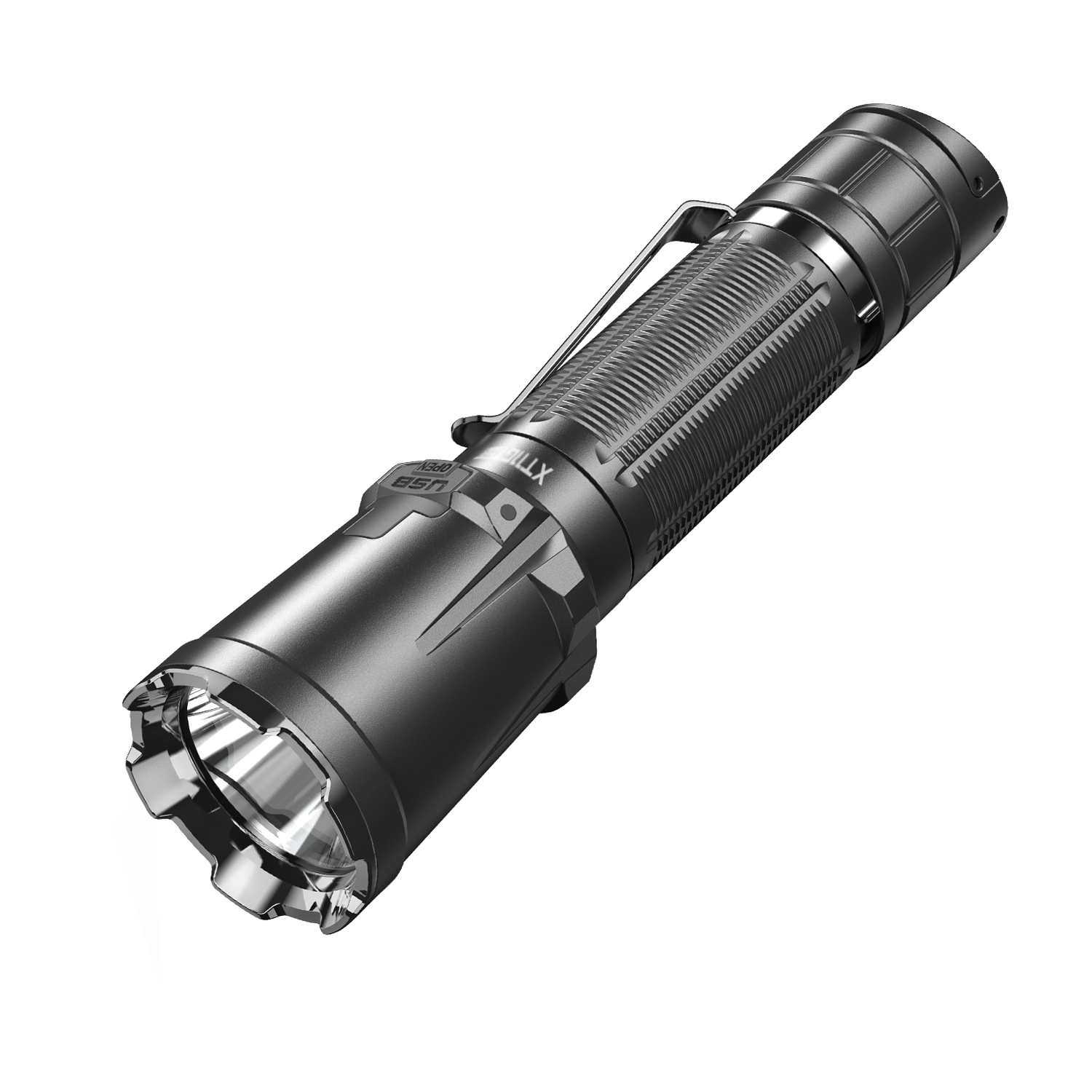 Flashlights High Lumens 100000 USB C Rechargeable Tactical Flashlight, Instant Reaction Dual Tail Switches Outdoor Diving Flashl