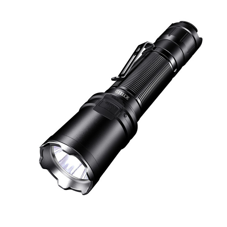 KLARUS XT11R 1300 Lumens Tactical Flashlight, USB C Rechargeable Handheld Flashlight with 18650 Battery, Dual Tail Switches