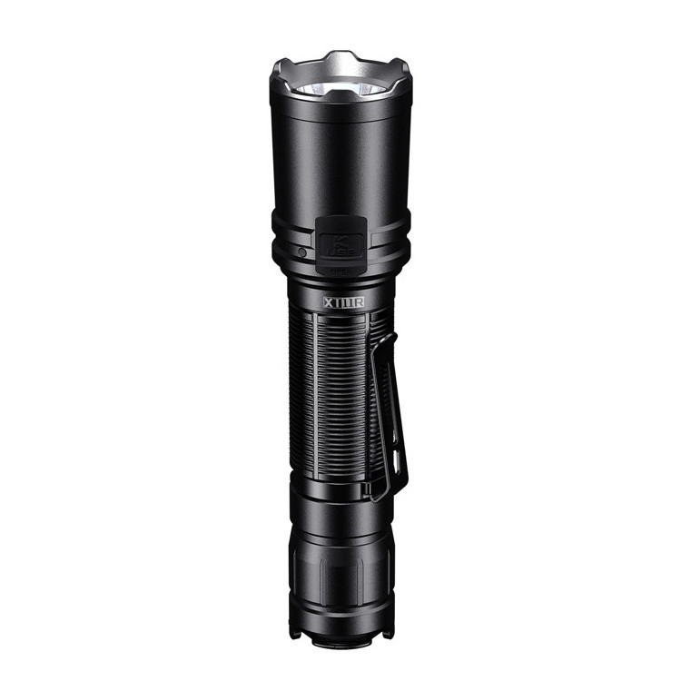 KLARUS XT11R 1300 Lumens Tactical Flashlight, USB C Rechargeable Handheld Flashlight with 18650 Battery, Dual Tail Switches