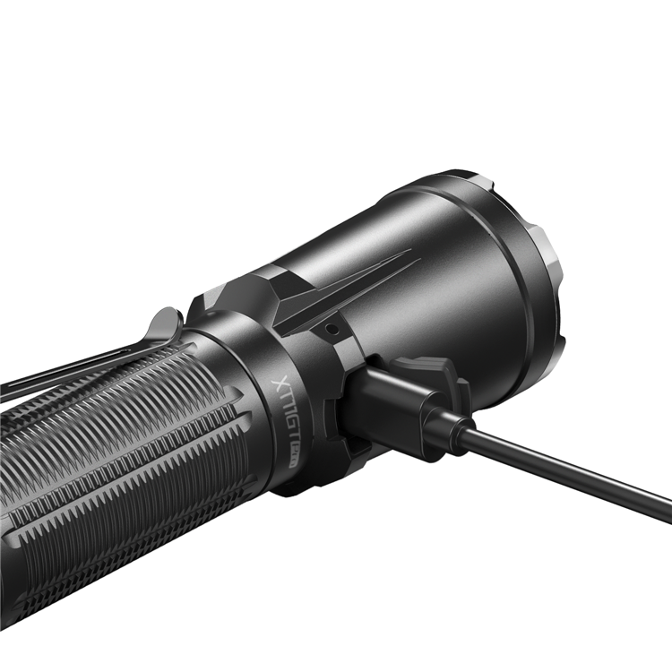 KLARUS XT11GT Pro 2200 Lumens USB C Rechargeable Tactical Flashlight, Instant Reaction Dual Tail Switches