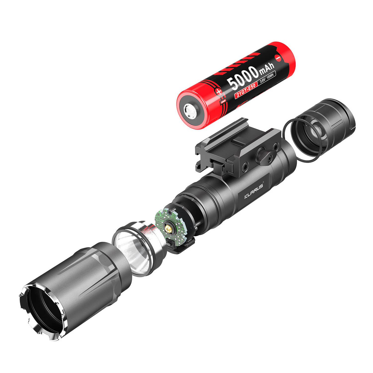 Flashlight with Switch and Mount