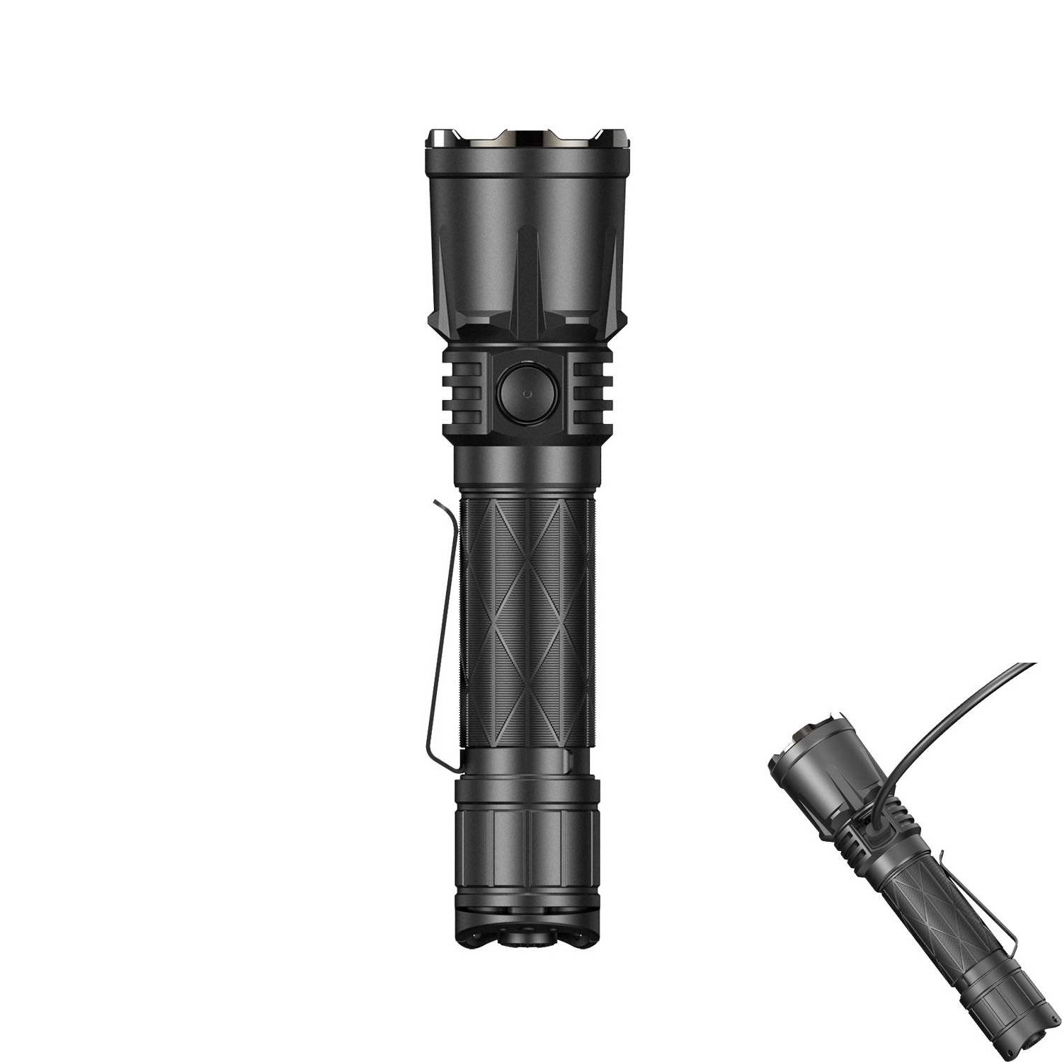 XT21X Pro Kit 1600 Lumens Tactical Outdoor Dual Switch High Power Flashlight Torch Set