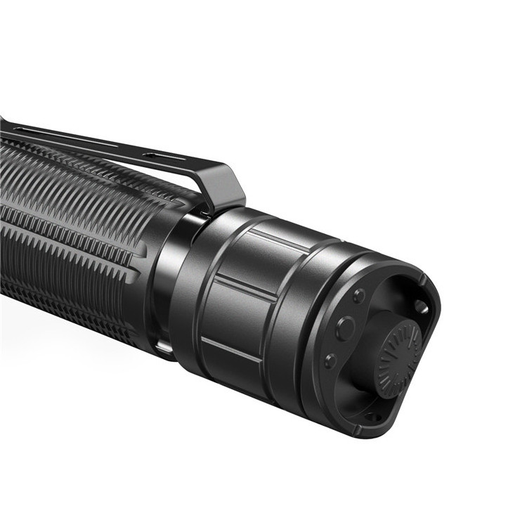 KLARUS XT2CR Pro 2100 Lumens USB C Rechargeable Tactical Flashlight, Dual Tail Switches Pocket-Sized Flash Light