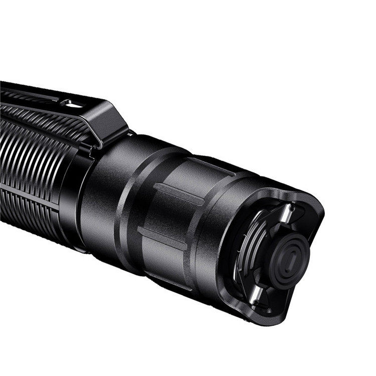 KLARUS XT11R 1300 Lumens Tactical Flashlight, USB C Rechargeable Handheld Flashlight with 18650 Battery, Dual Tail Switches