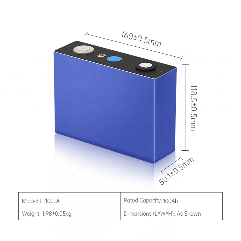 Grade A 100AH 3.2V LFP Lithium Iron LiFePO4 Prismatic Battery Cell 100 Ah 12V 24V 36V 48V 72V Electric vehicle Build