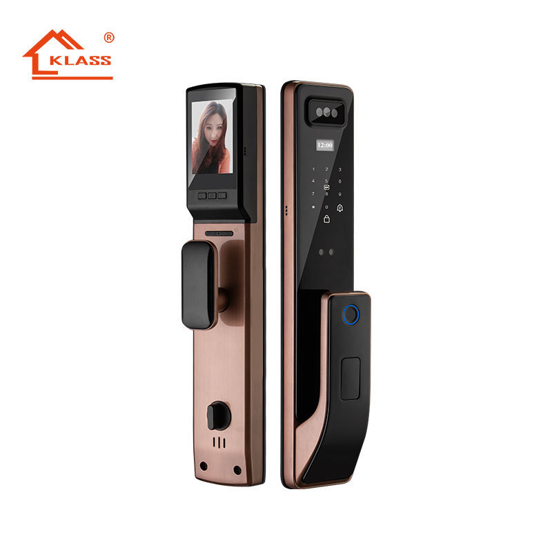 KLASS Face Recognition Front Door Entry Locks Automatic Wifi App Aluminum Wireless Keyless Digital 3D Lithium Battery DF-04