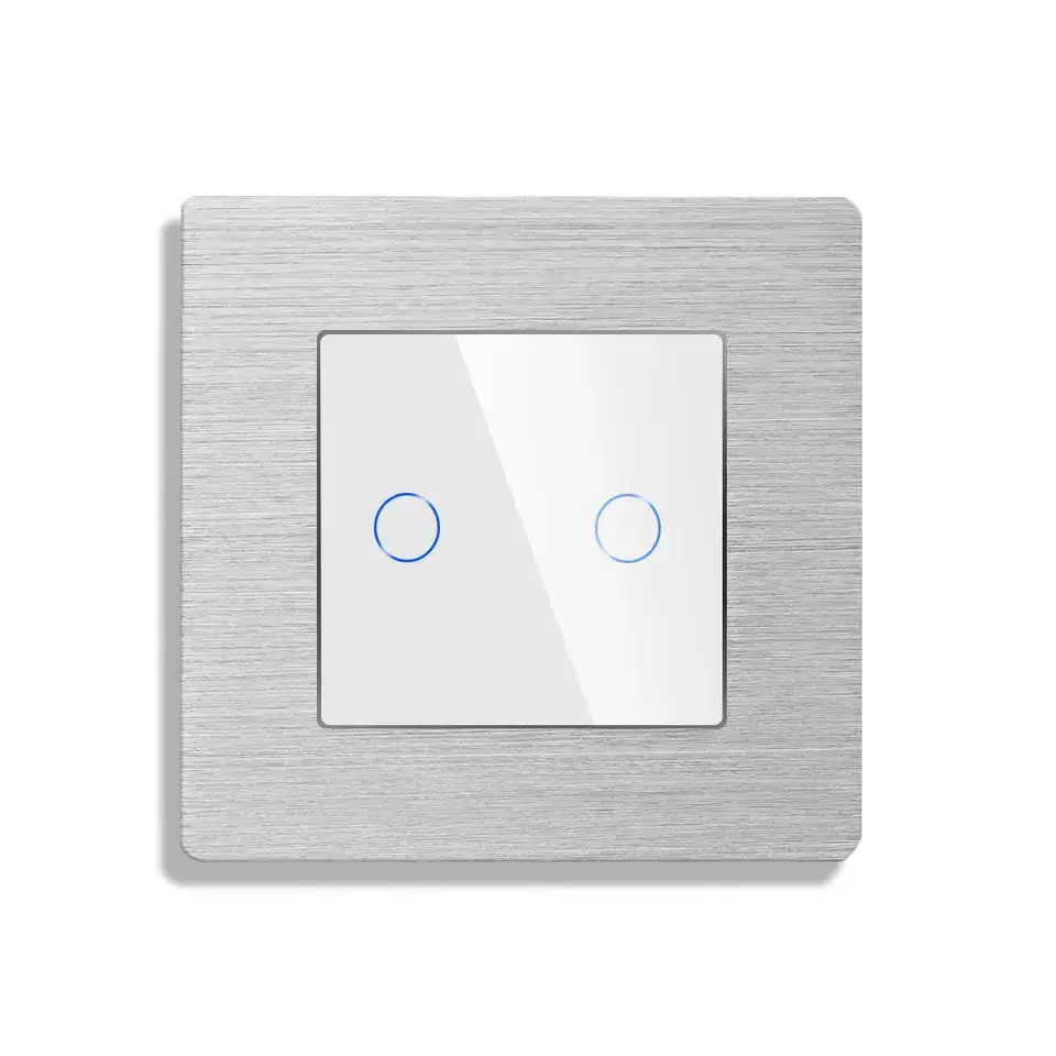 KLASS OEM/ODM Luxury Good Quality Wifi Switch Luxury Design Touch Smart Light Switch 220V Touch Switch with Home Socket 240V