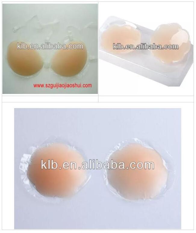 Skin glue permanently flexible pressure sensitive silicone reusable adhesive for non - woven fabric bra