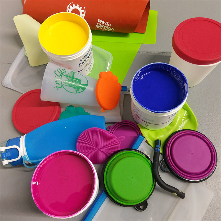 Kanglibang Silicone Rubber Based Ink Chemicals Screen Print Adhesion Ink for Silicone Good Adhesion Ink for Silicone Wristband