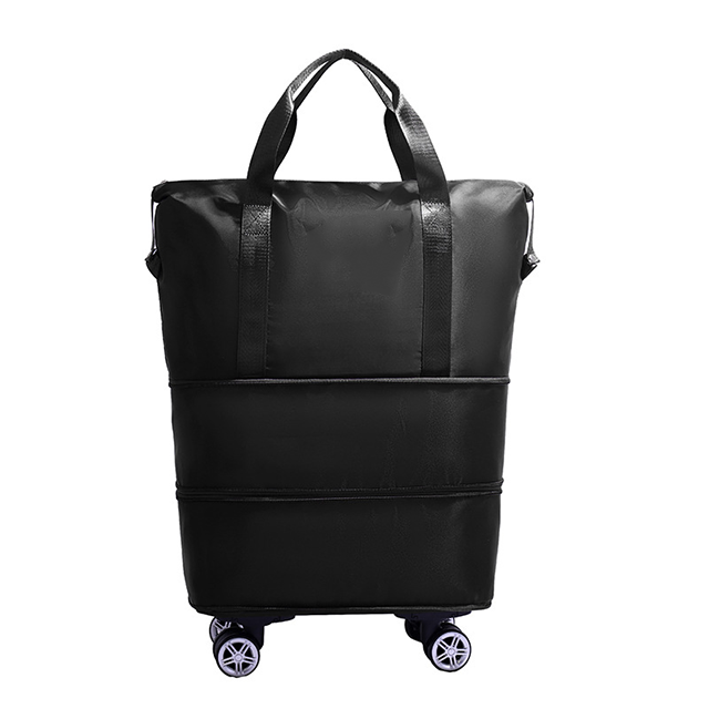 Durable Trolley Bag Wet and Day Separation Duffel Bag Large Capacity Travel Bag with Detachable Wheel