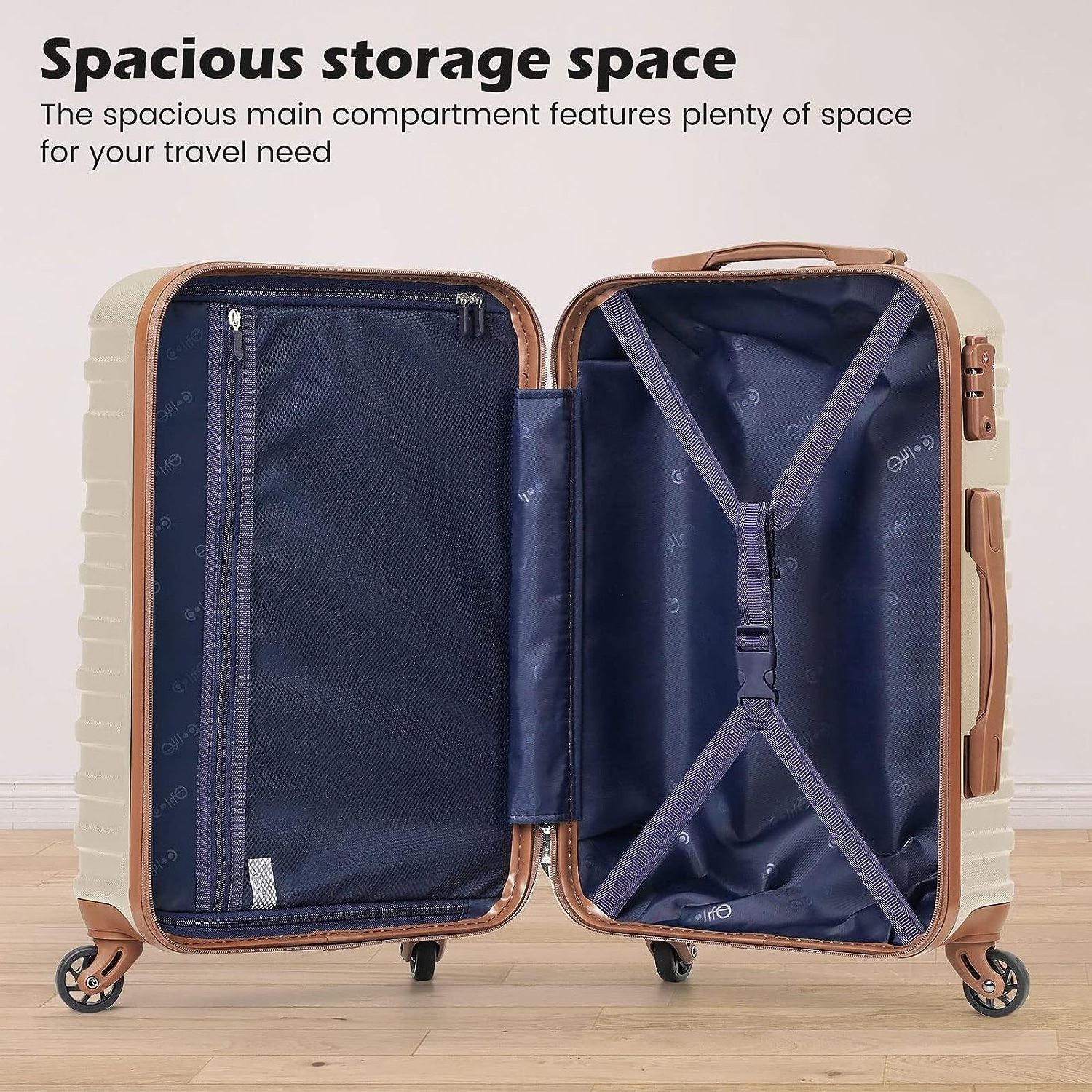 Factory customized  Piece Sets Expandable luggage Sets Clearance Suitcases with Spinner Wheels, Hard Shell Carry on Set