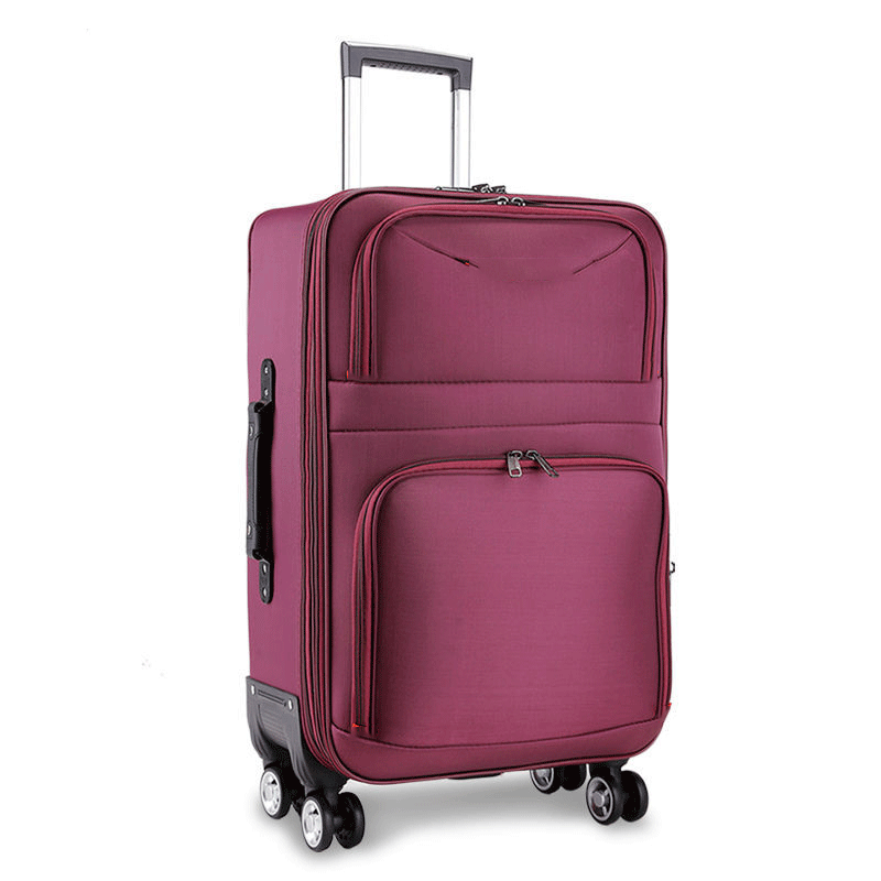 Luggage manufacturer  5 pcs set fabric suitcase with expansion removable 4 spinner wheels hign quality travel luggage bags