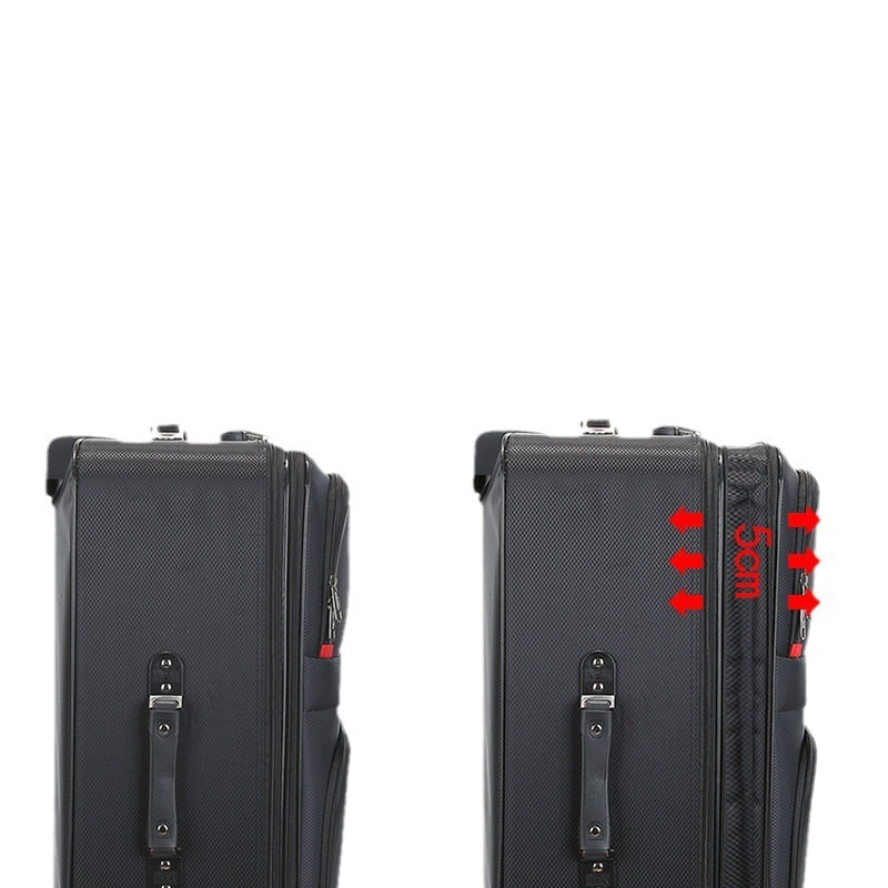 Luggage manufacturer  5 pcs set fabric suitcase with expansion removable 4 spinner wheels hign quality travel luggage bags