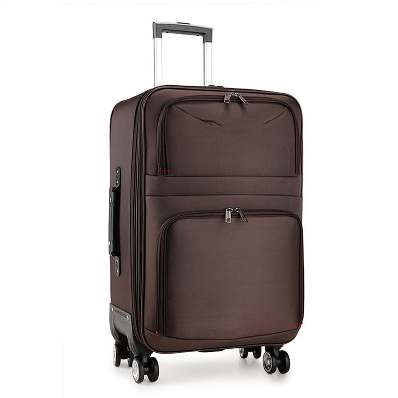 Luggage manufacturer  5 pcs set fabric suitcase with expansion removable 4 spinner wheels hign quality travel luggage bags